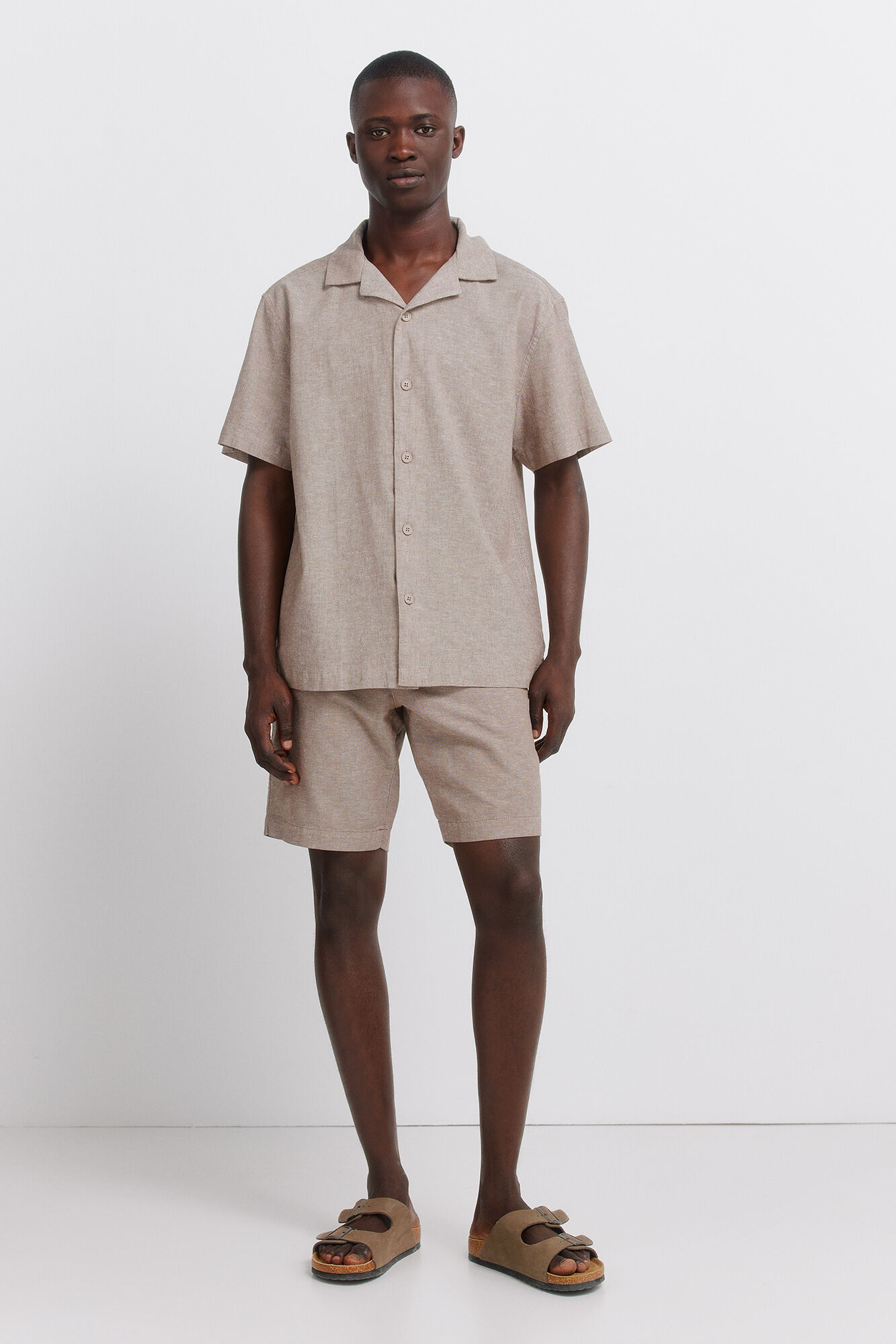Springfield Camisa manga corta de lino