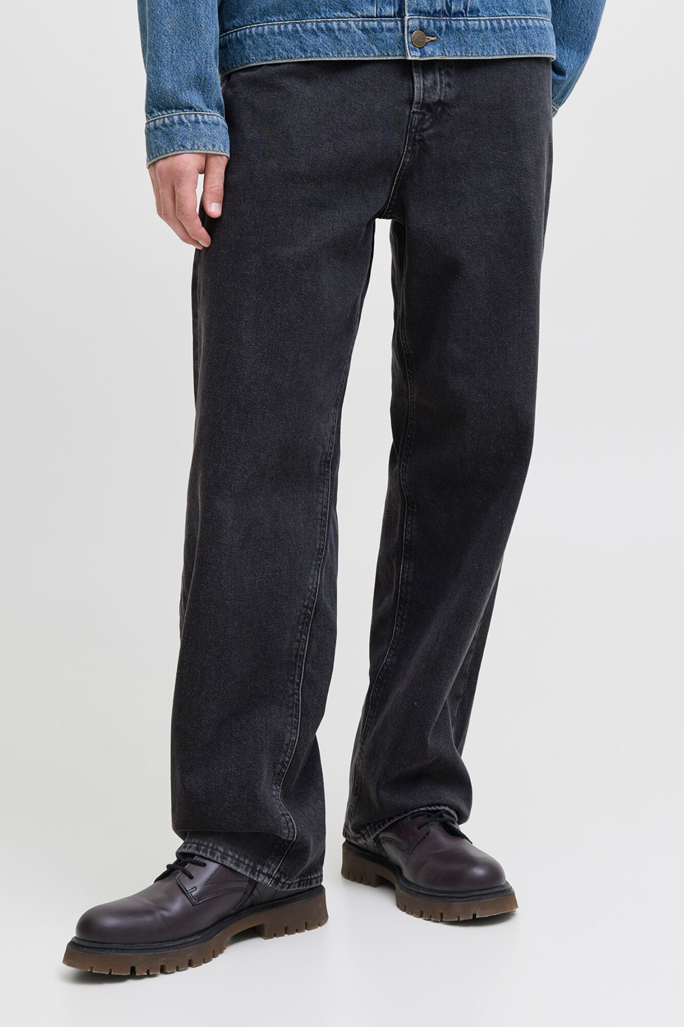 Jack & Jones Jeans relaxed efecto lavado negro