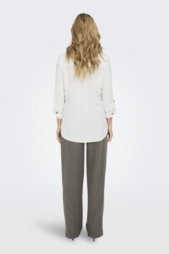 Springfield Camisa fluida con bolsillos frontales natural