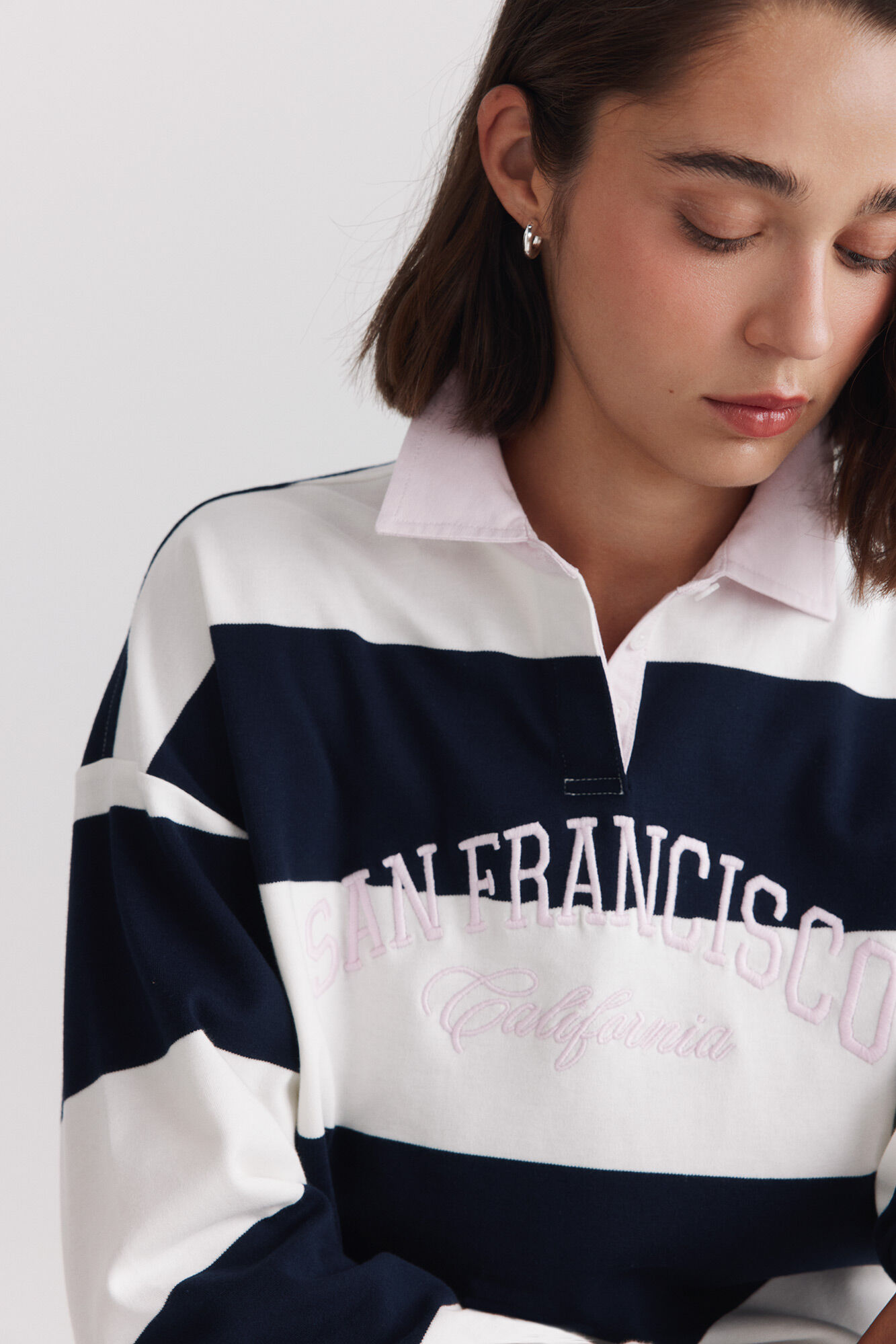 Springfield Polo cuello camisero "san francisco" blanco