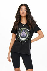 Only Playera estampada de manga corta  gris