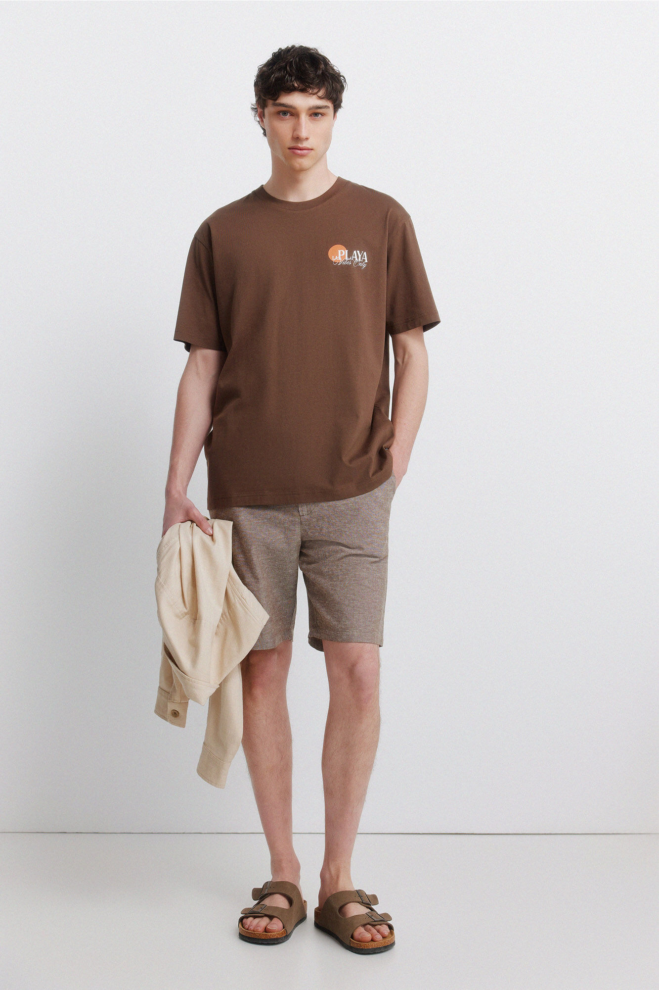 Springfield Bermudas de lino comfort slim fit