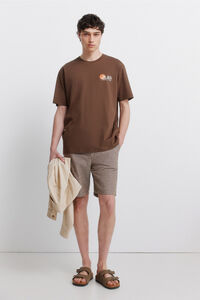 Springfield Bermudas de lino comfort slim fit