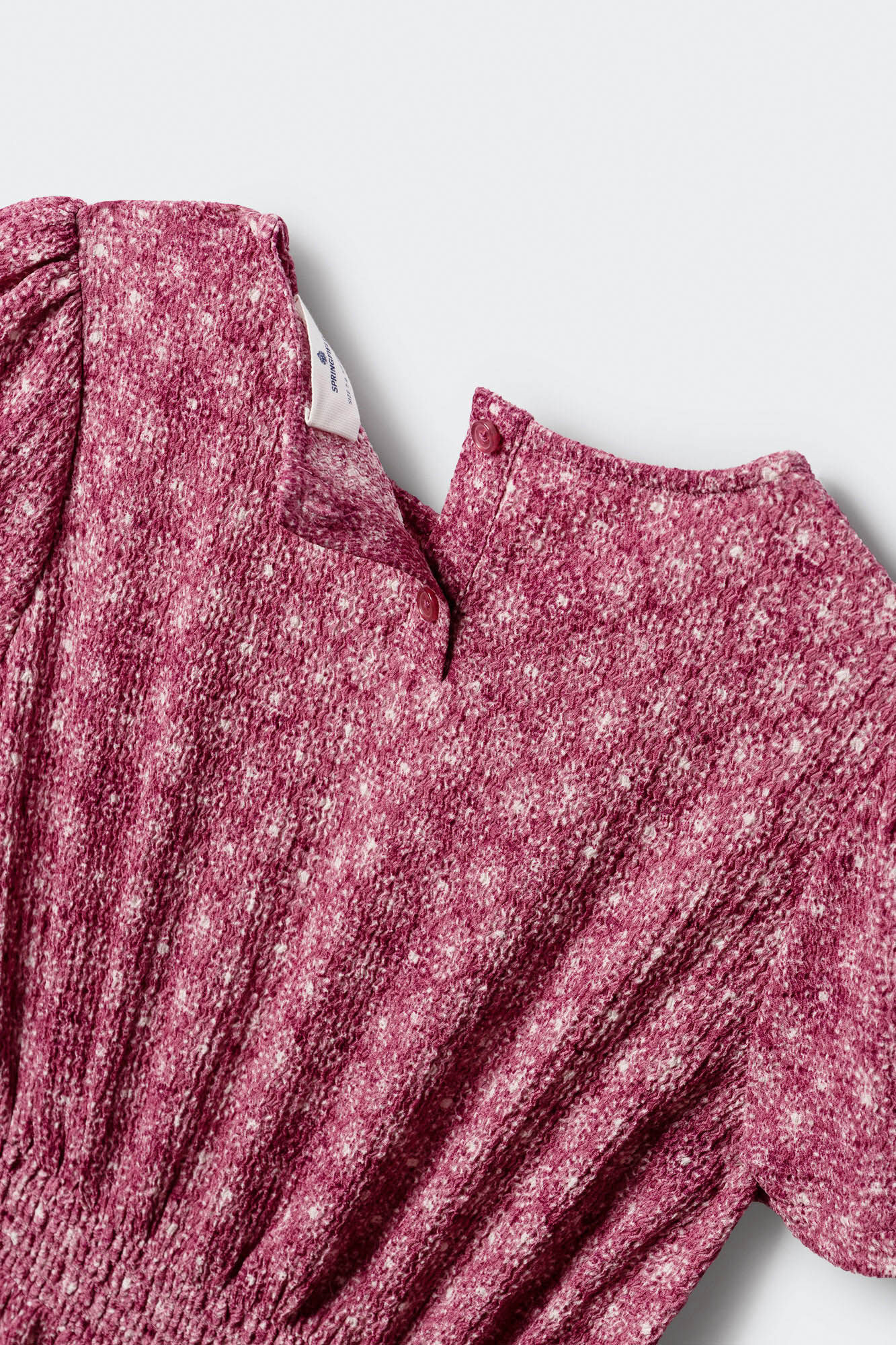 Springfield Kids Vestido manga corta IKAT para ni&ntilde;a morado/lila