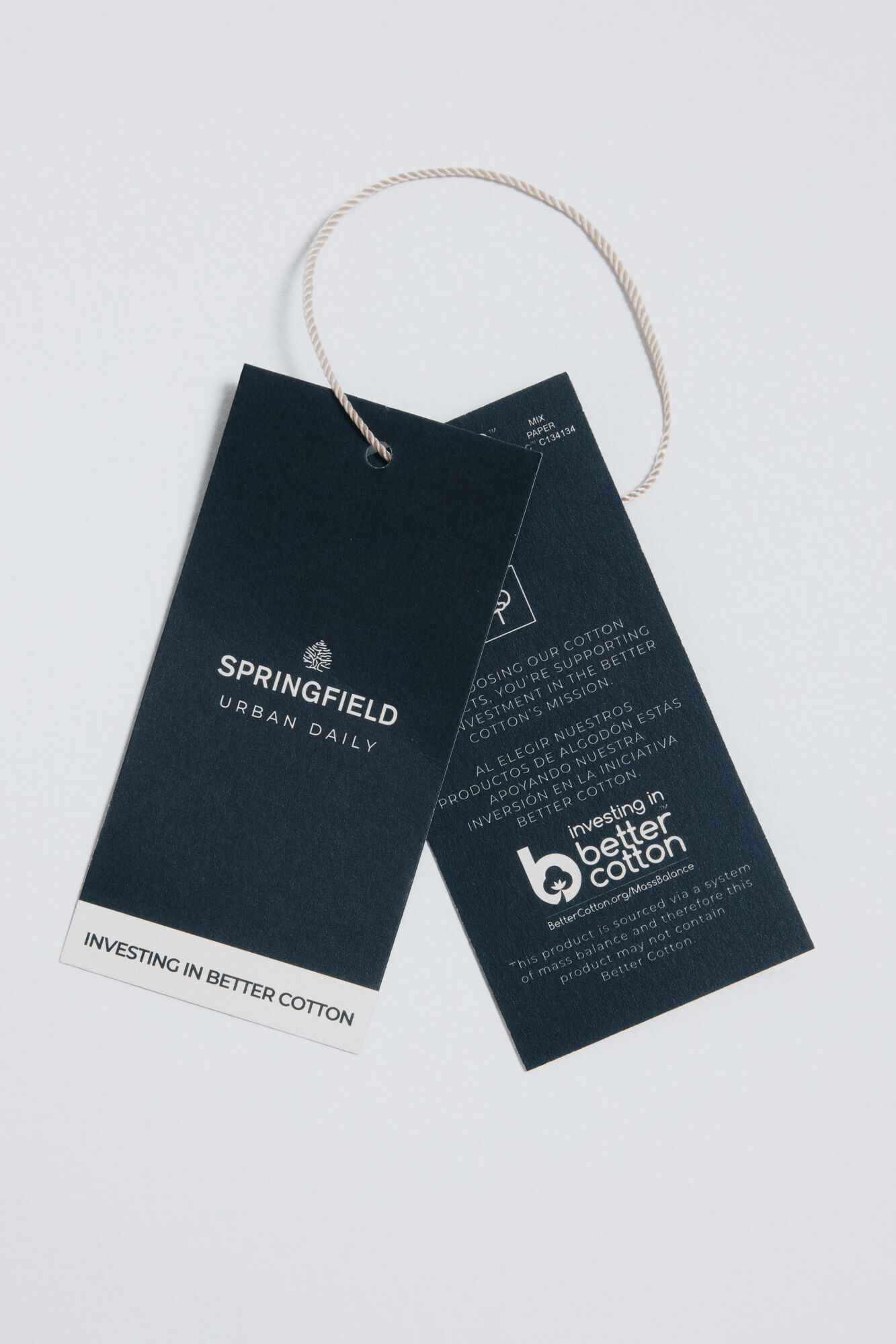 Springfield Polo de piqu&eacute; de corte entallado negro