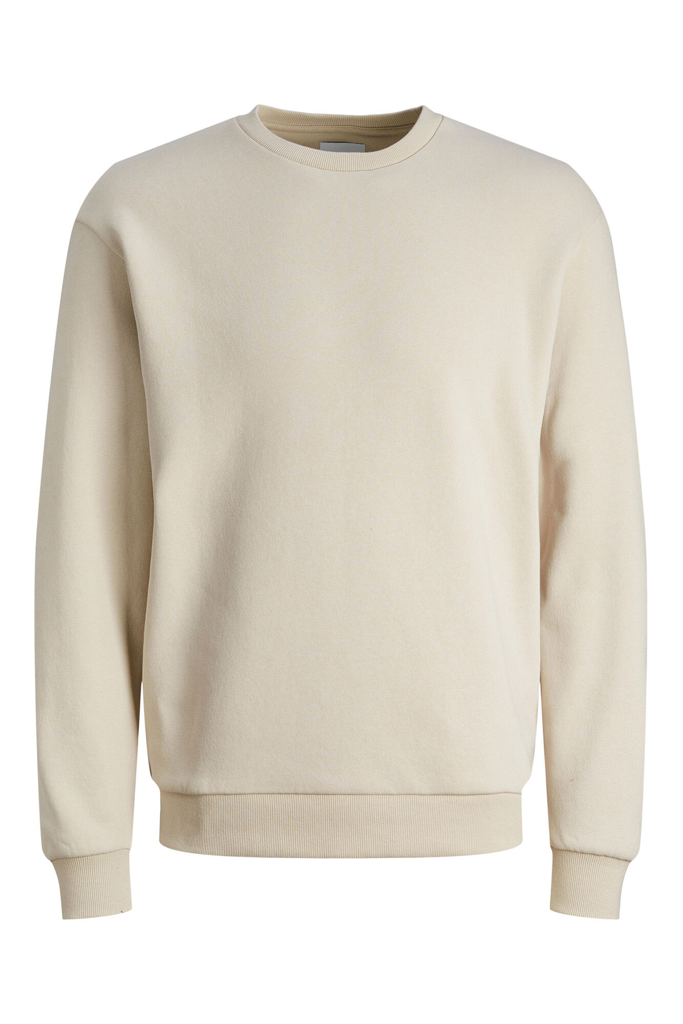 Jack & Jones Sudadera b&aacute;sica de cuello redondo gris