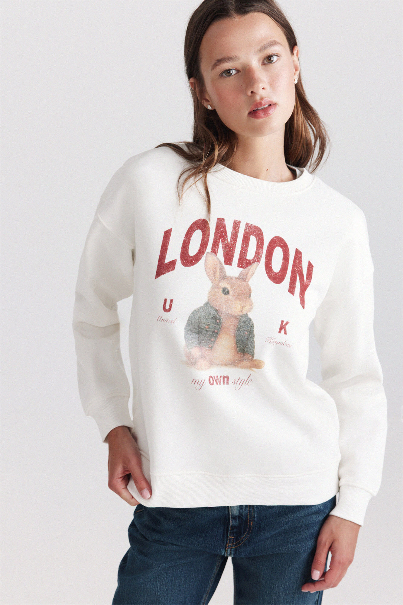 Springfield Sudadera de conejo blanco
