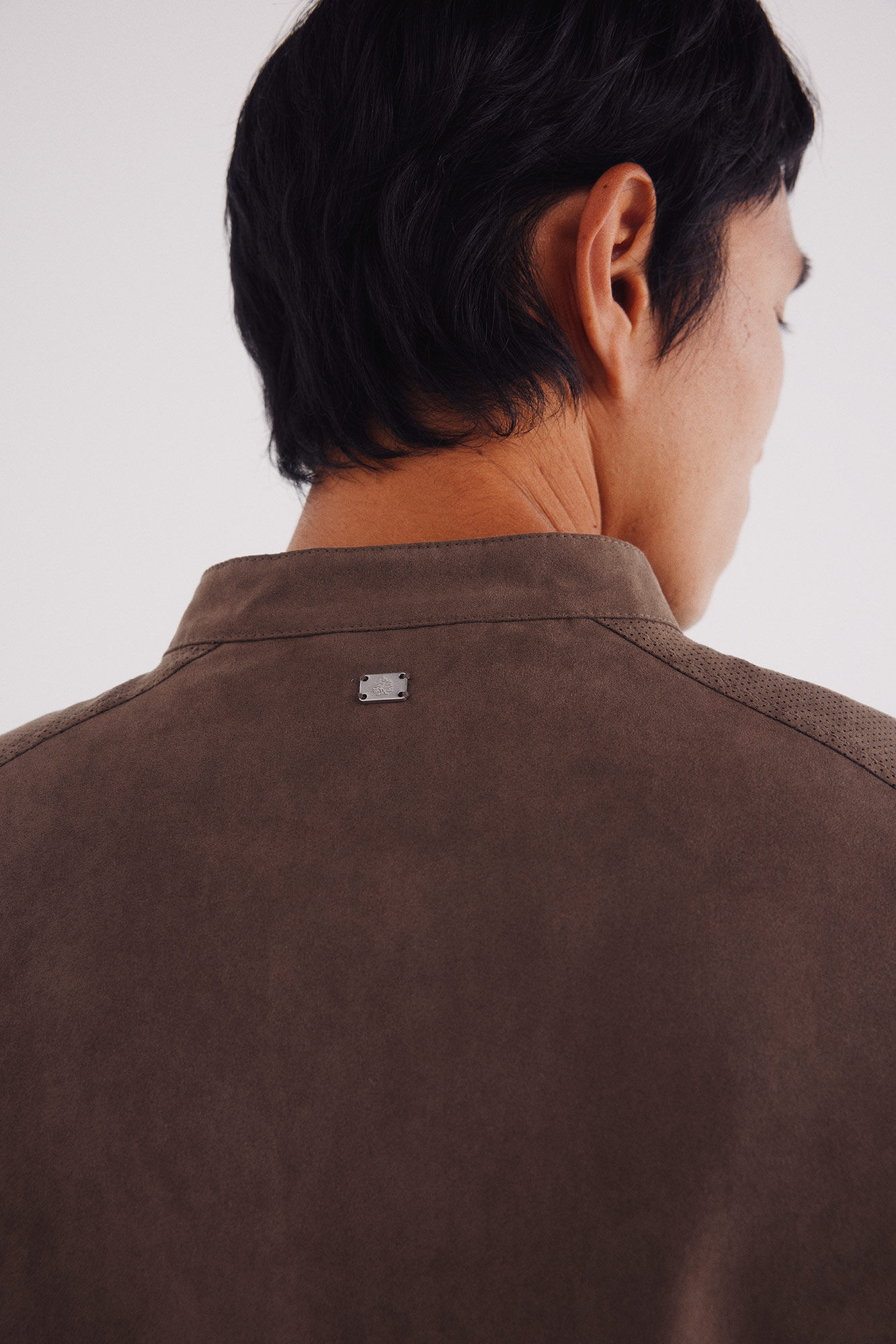 Springfield Chamarra efecto ante microperforados caf&eacute;