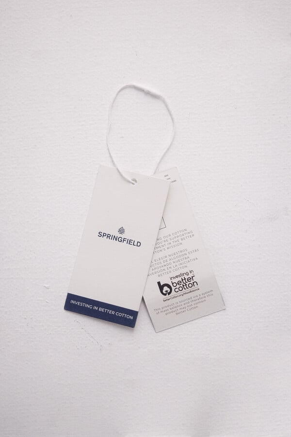 Springfield Playera mangas tachuelas cristal naranja