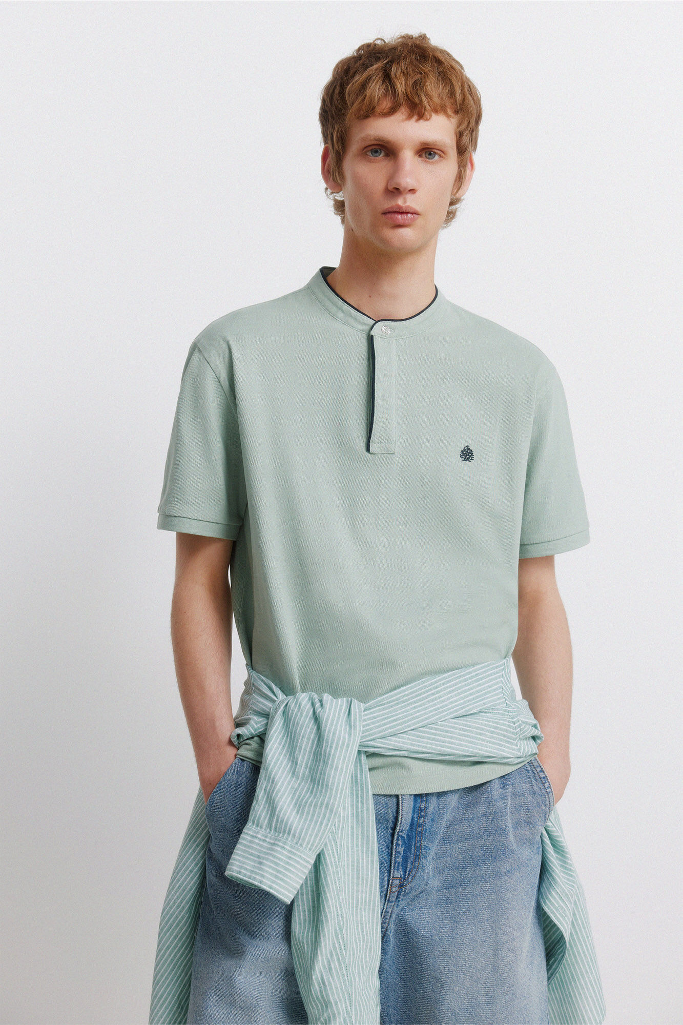 Springfield Polo de piqu&eacute; cuello mao slim fit