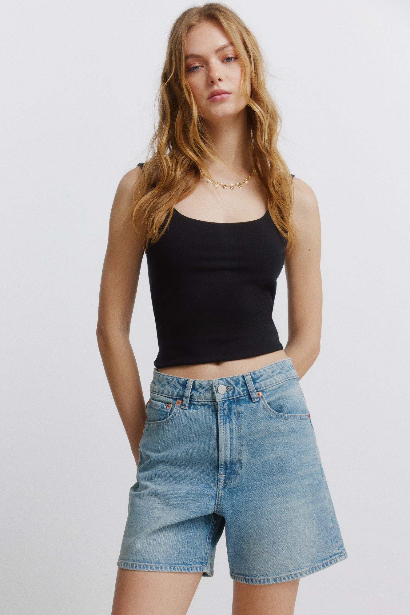 Springfield Bermudas de mezclilla azul