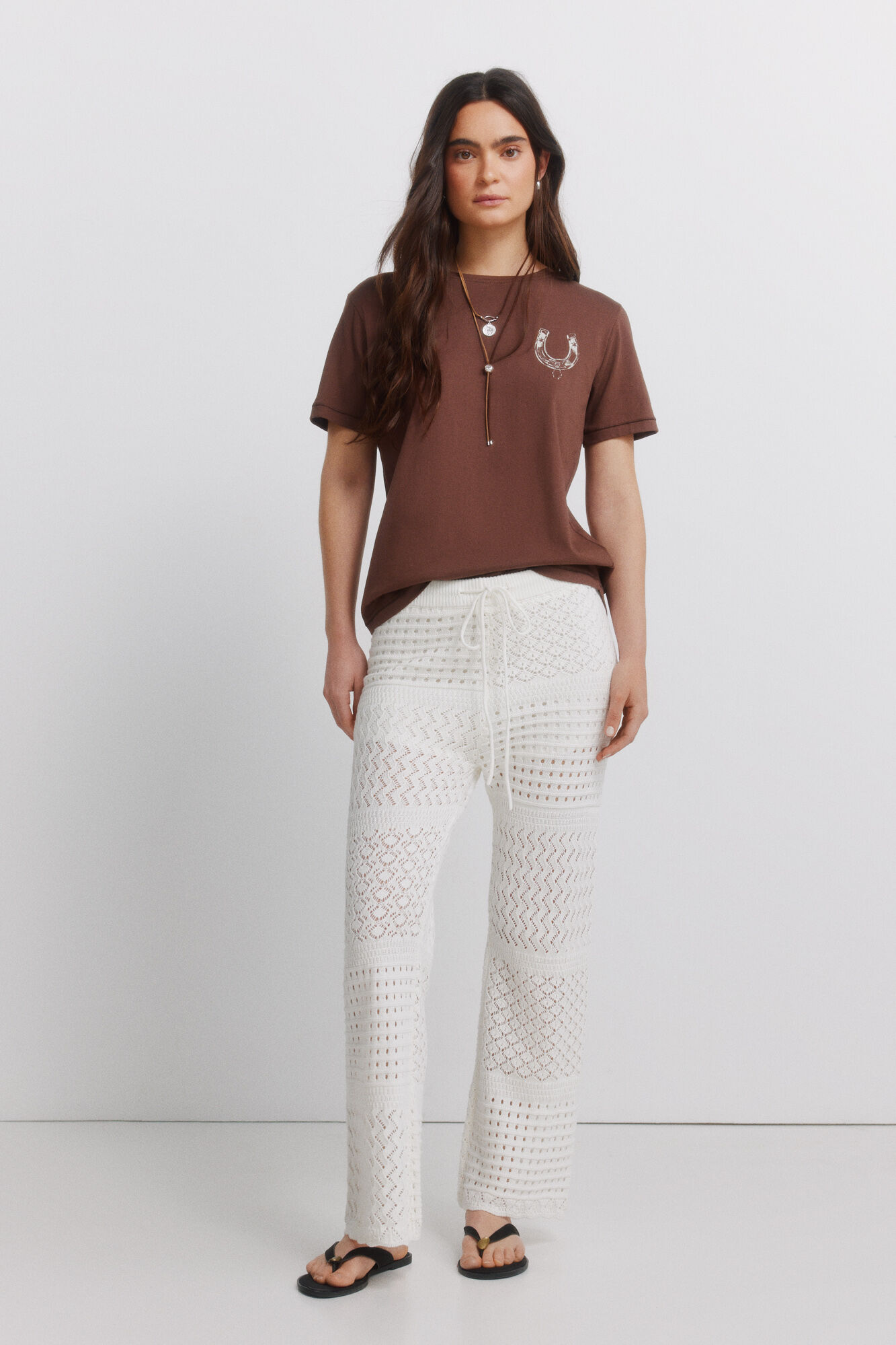 Springfield Playera de algod&oacute;n con estampado estampado