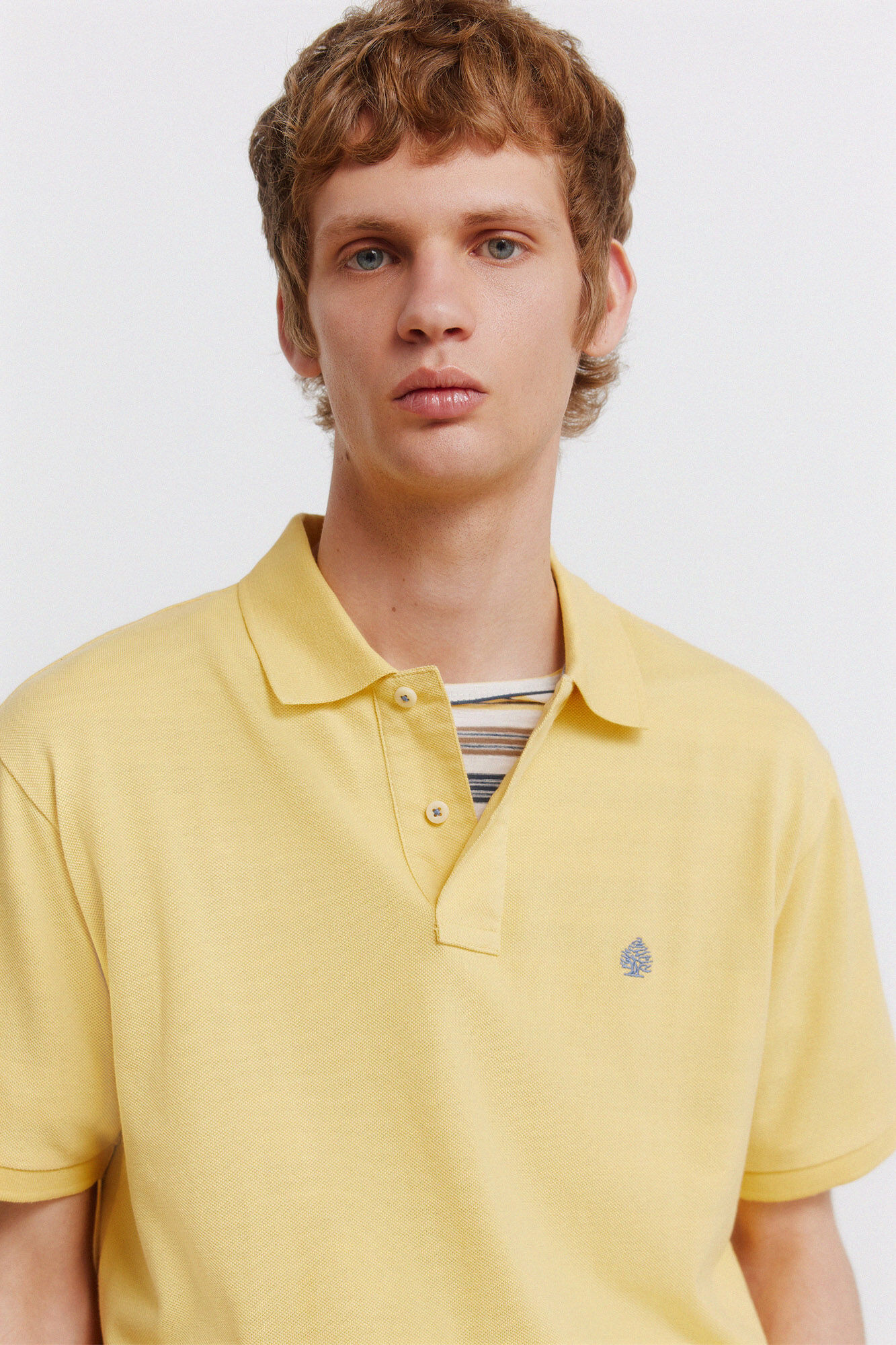 Springfield Polo b&aacute;sico Springfield regular fit amarillo