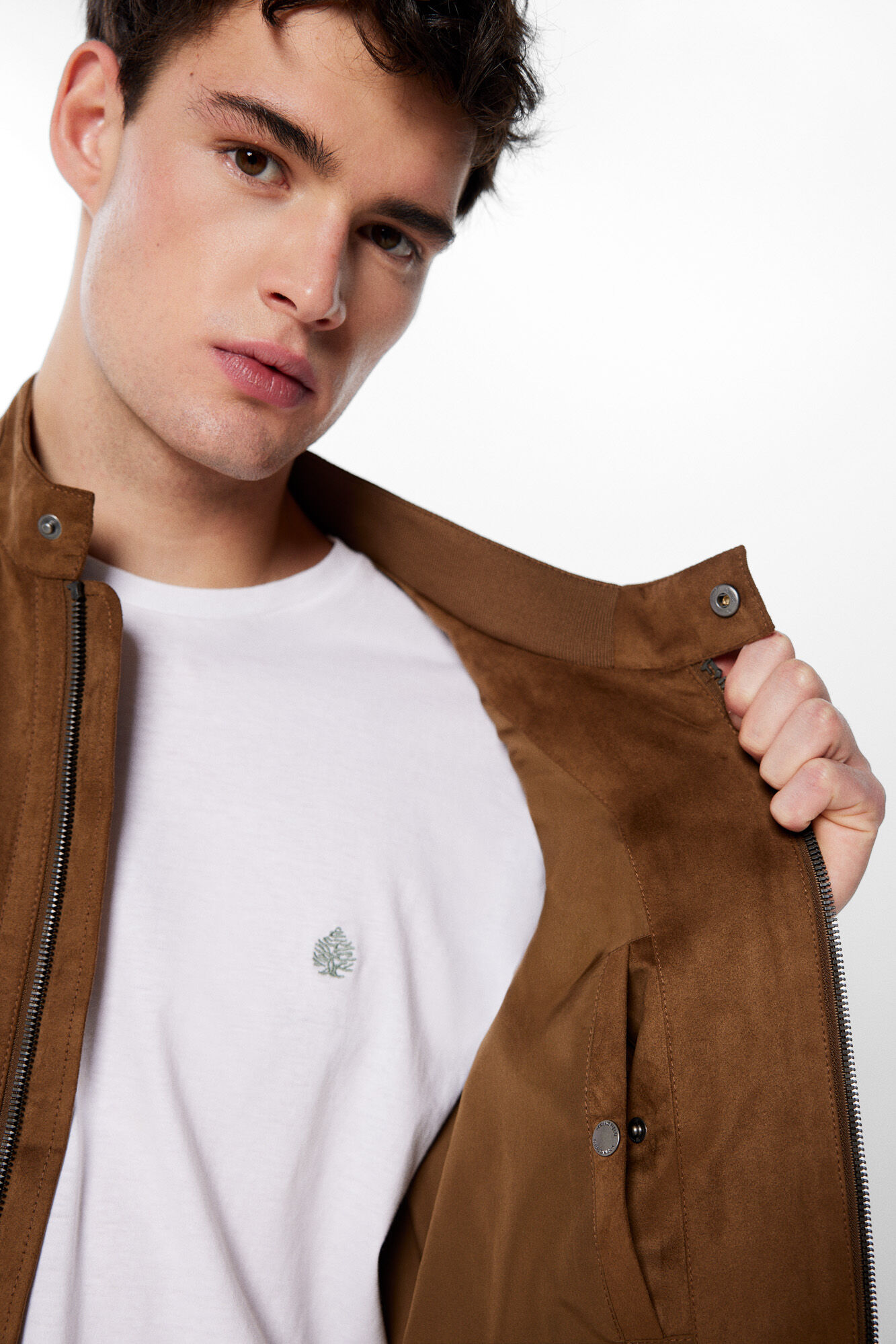 Chamarra efecto ante Chamarras para hombre Springfield MX