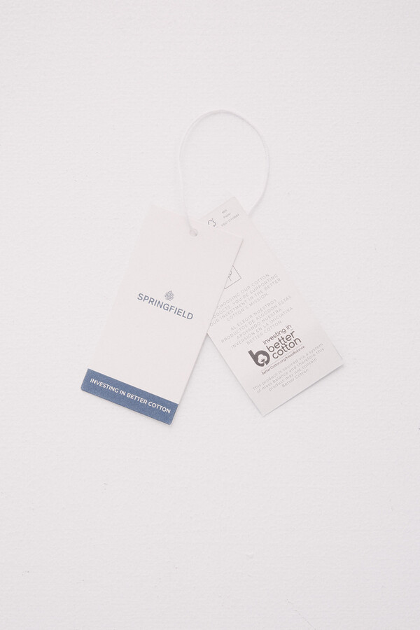 Springfield Pantalón chino microestampado slim fit caza oscuro