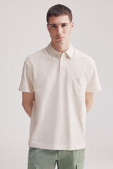 Springfield Polo estructura bolsillo regular fit blanco