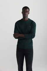 Springfield Su&eacute;ter cuello redondo liso verde