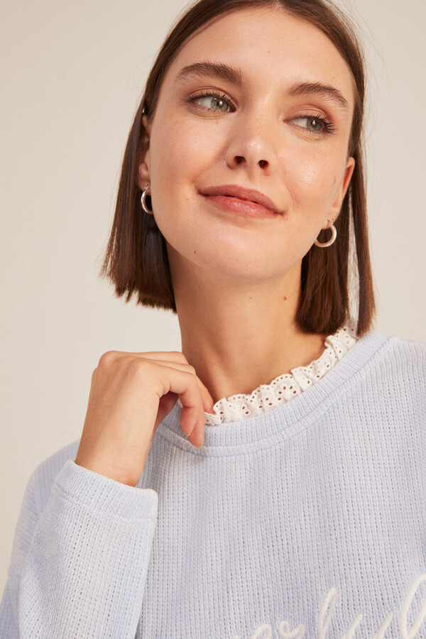 Springfield Sudadera "Powerful" azul indigo