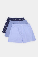 Springfield Pack 3 calzoncillos popelín estampados marino