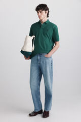 Springfield Polo de piqu&eacute; b&aacute;sico Springfield regular fit verde