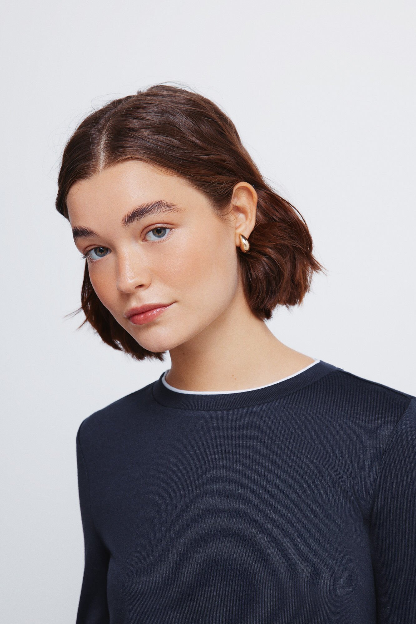 Springfield Prenda efecto doble soft touch al playera marino