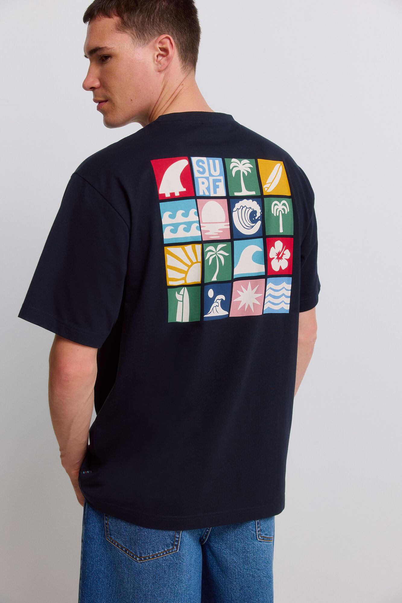 Springfield Playera de surf azul