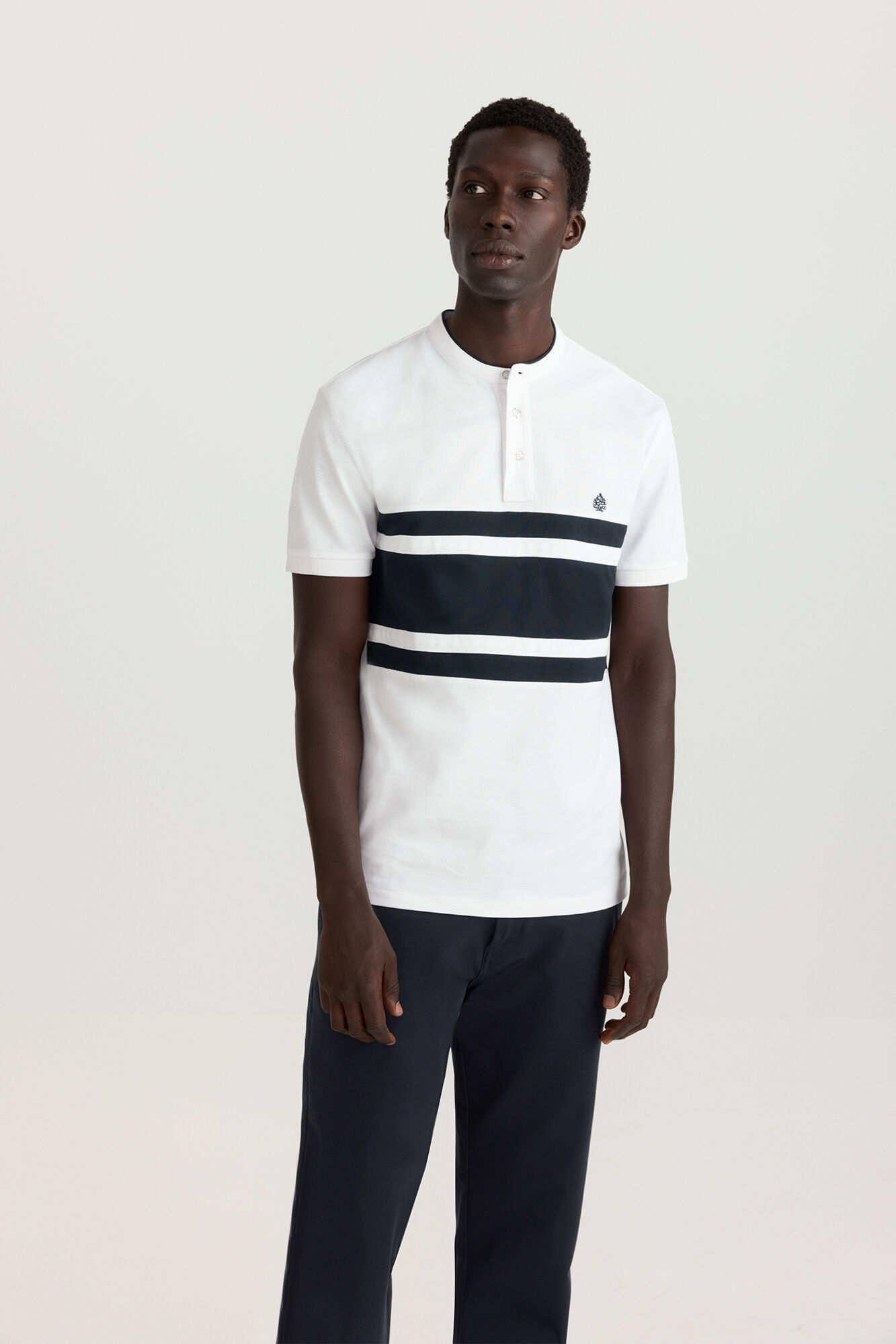 Springfield Polo cuello mao bloques de color slim fit