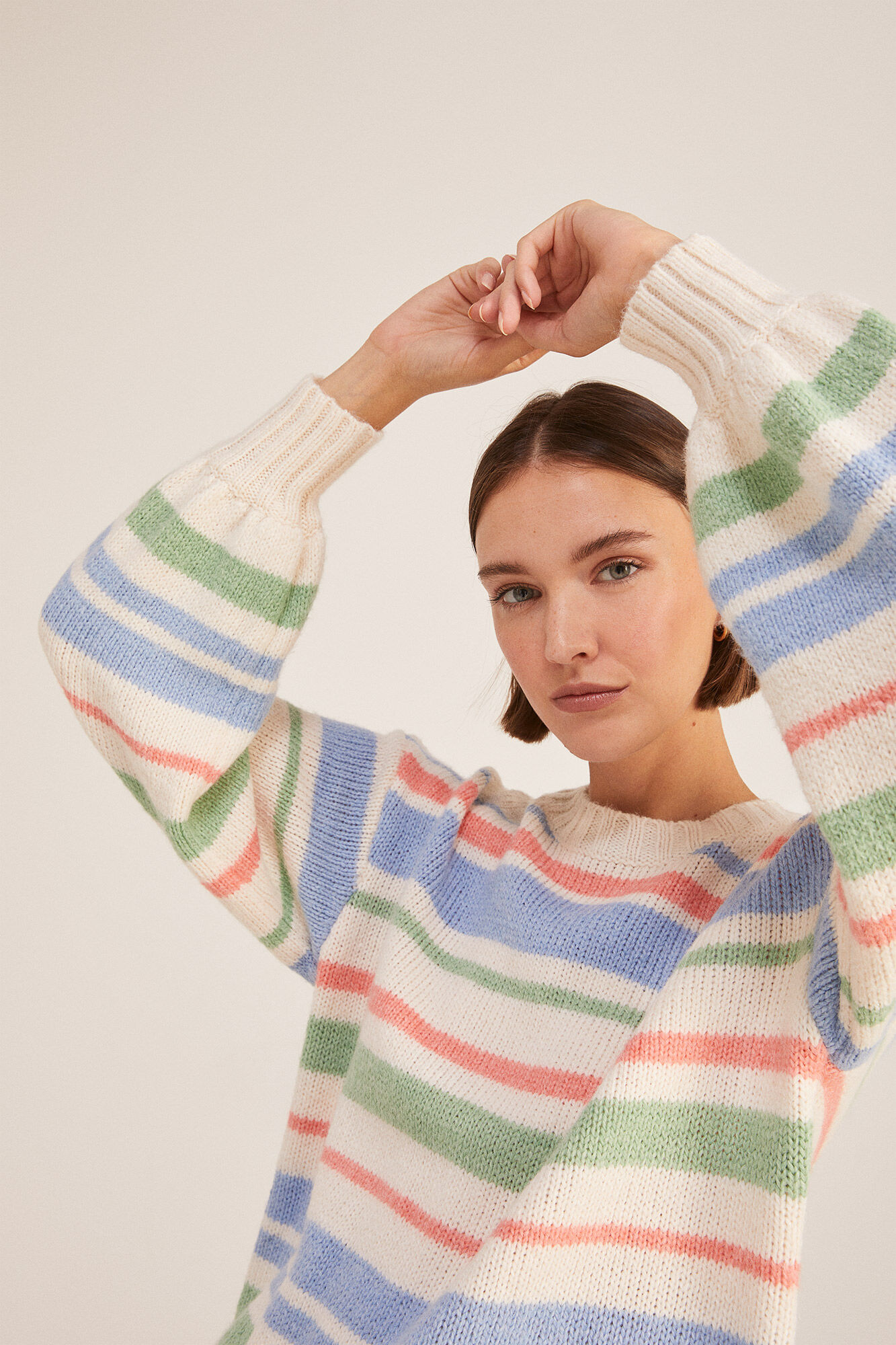 Sueter de clearance rayas de colores