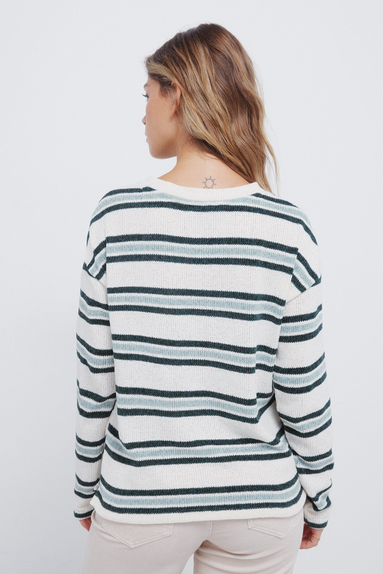 Springfield Jersey chenilla doble raya caza oscuro