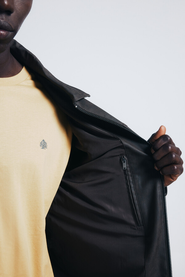 Springfield Chamarra efecto piel estampado