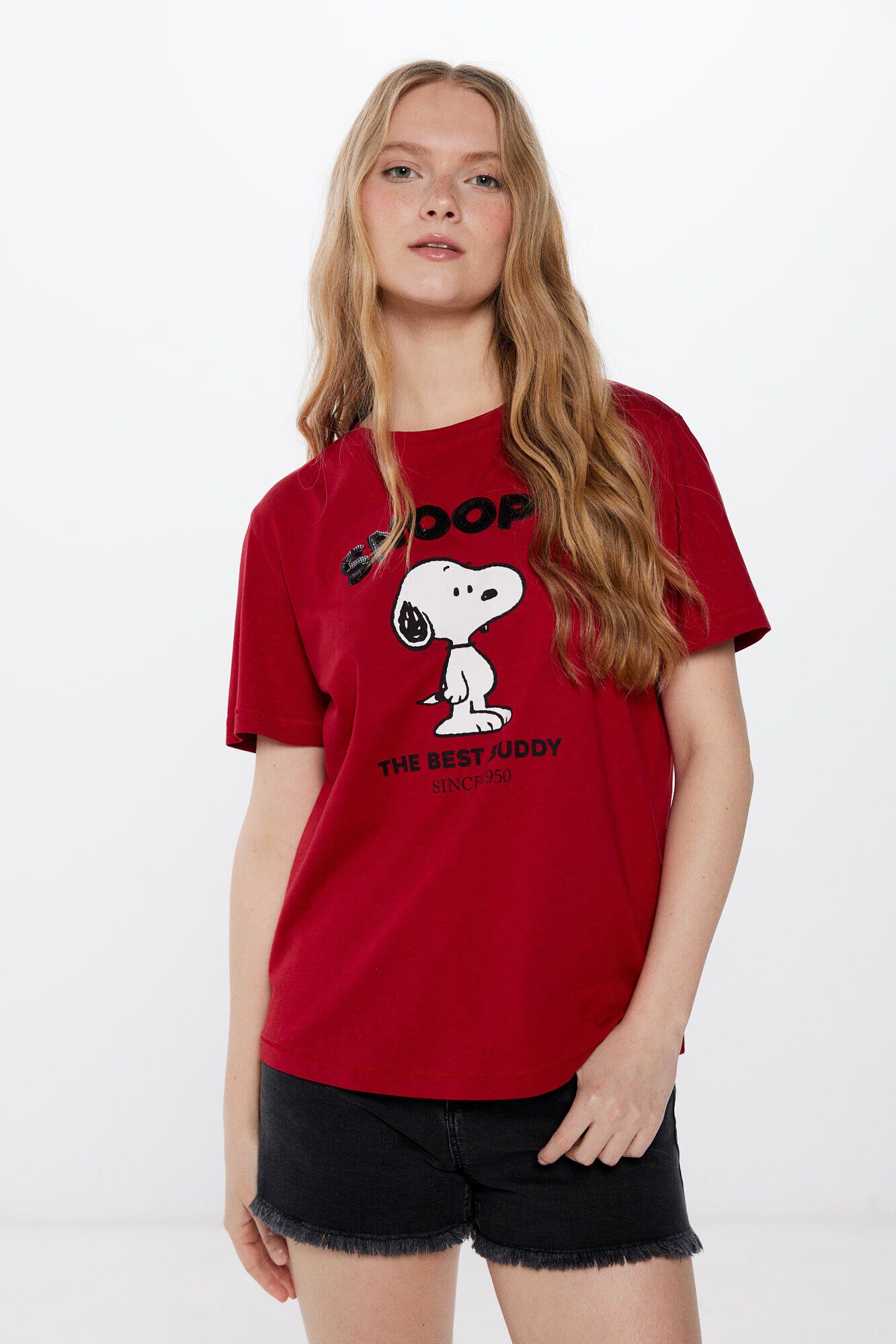 Playeras snoopy mujer deals
