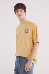Springfield Camiseta damero nativo amarillo