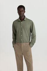 Springfield Camisa performance comfort quick dry y non-iron kaki