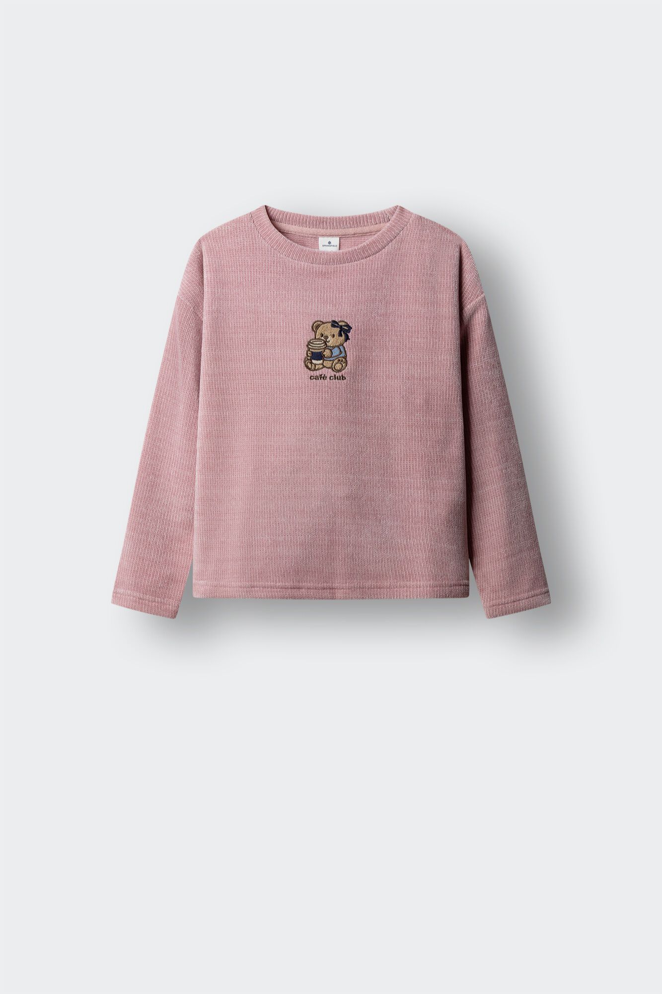 Springfield Kids Playera manga larga oso bordado ni&ntilde;a