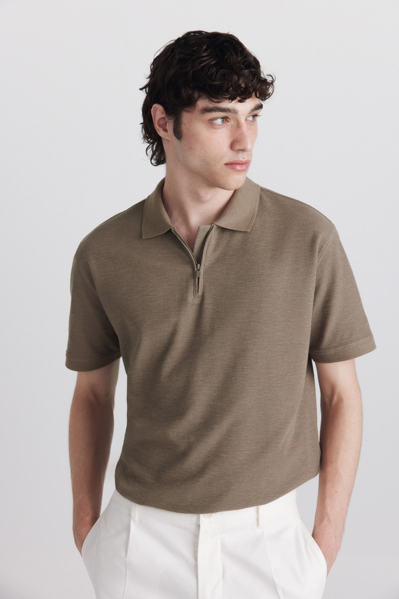 Springfield Polo de estructura con cierre