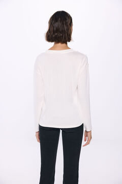 Springfield Playera perlas delantero beige