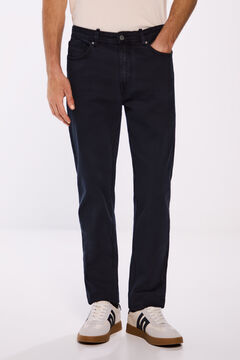 Springfield Pantalón color lavado slim fit marino
