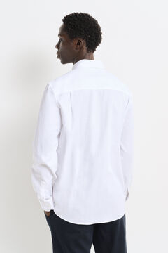 Springfield Camisa vestir bicolor natural