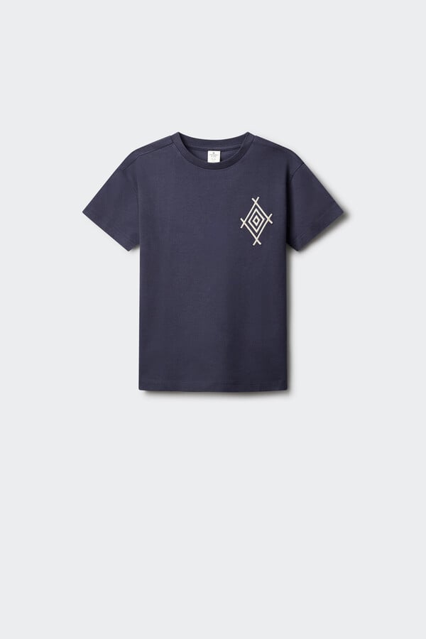 Springfield Kids Camiseta rombo niño azul