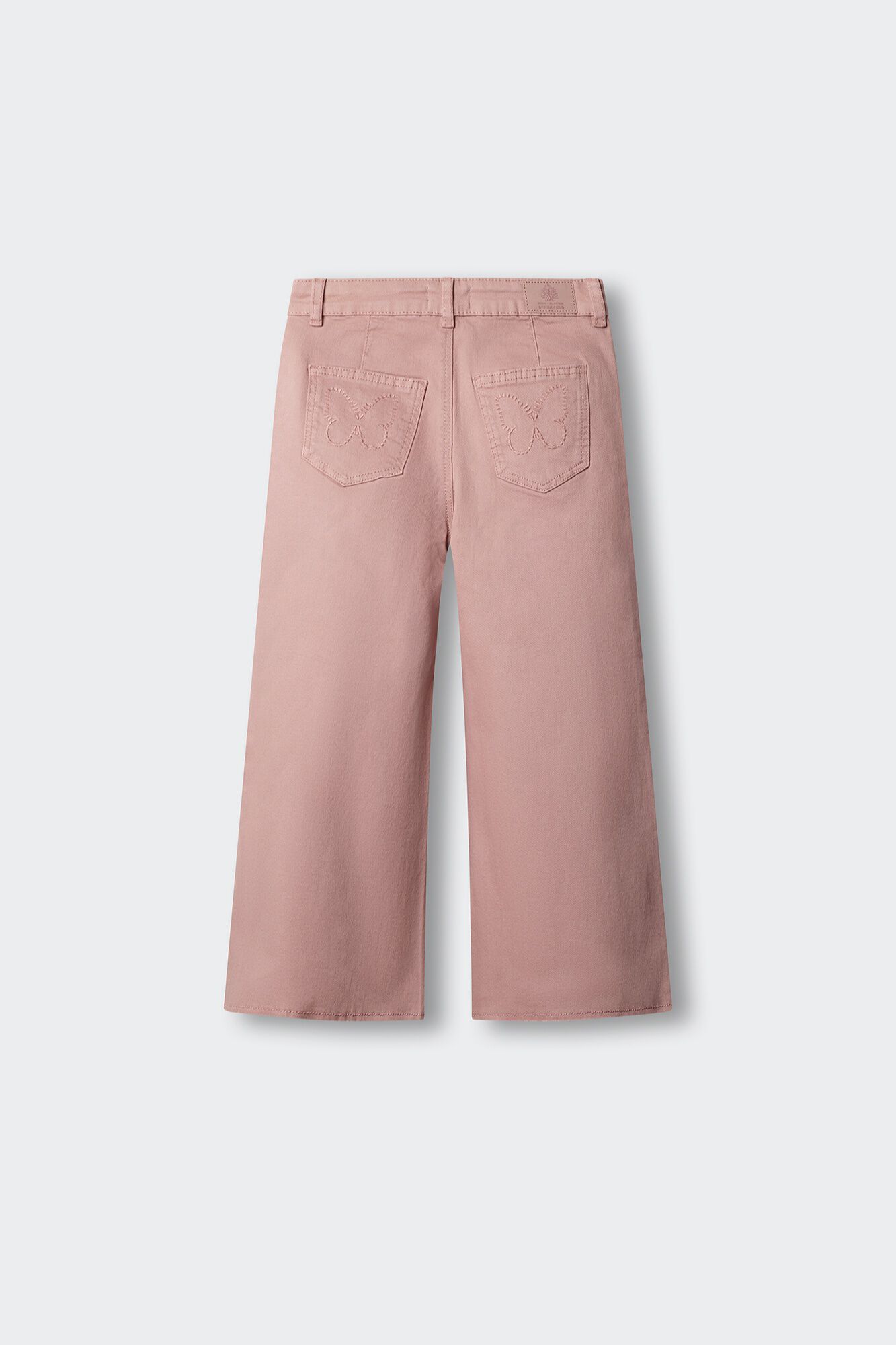 Springfield Kids Pantal&oacute;n culotte de sarga b&aacute;sico para ni&ntilde;a rosa