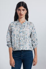 Springfield Blusa plumetti lace azul mezcla
