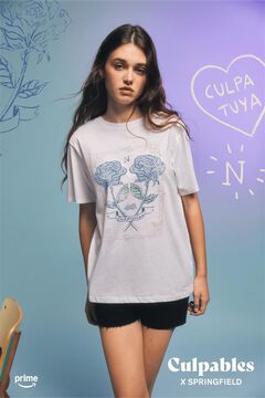 Springfield Playera gráfica estampado