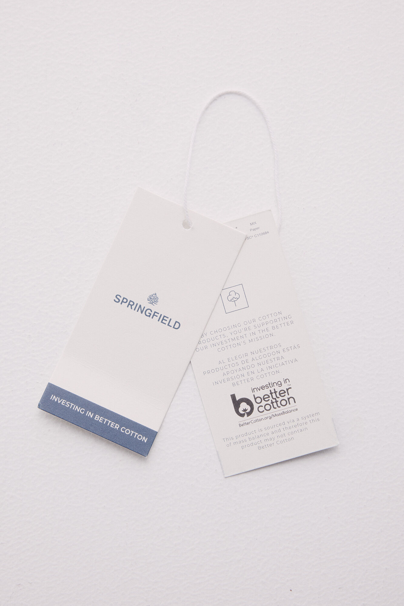 Springfield Camisa manga corta oxford azul