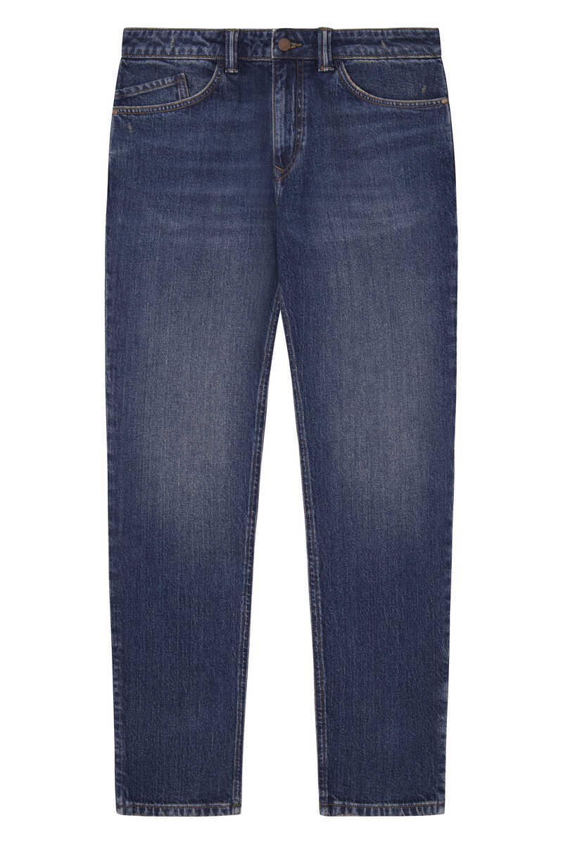 Jeans regulares lavado oscuro ensuciado | Pantalones para hombre ...