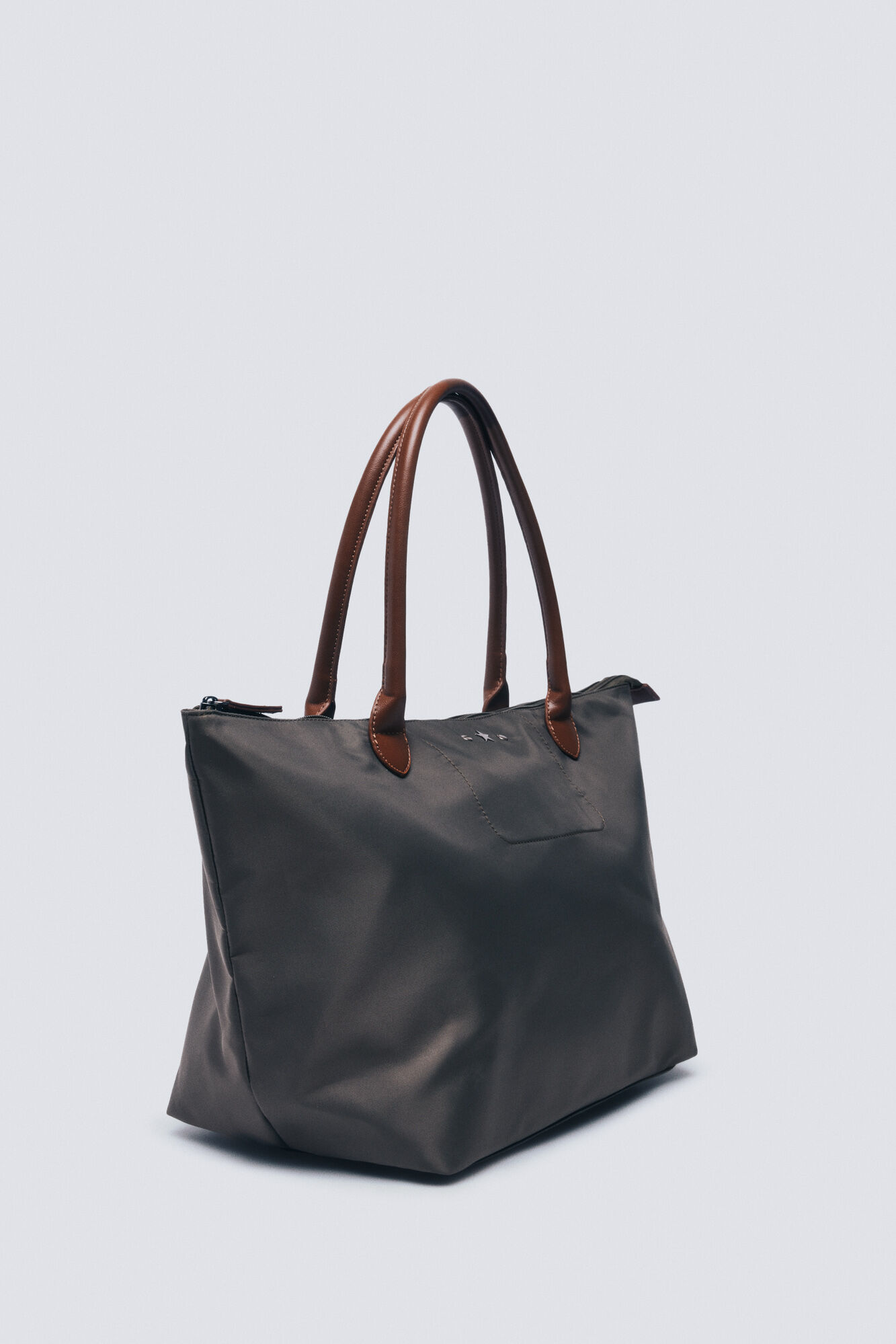 Springfield Bolsa shopper de nailon kaki