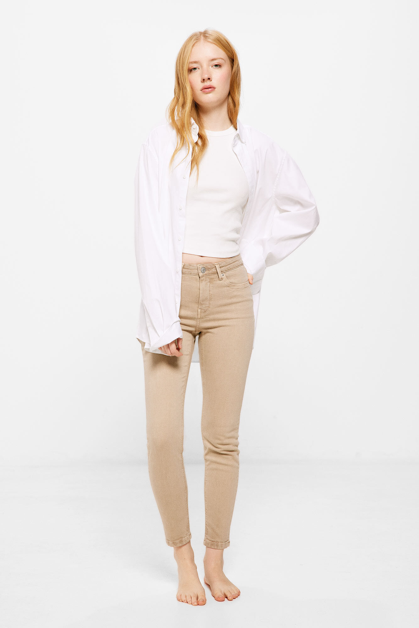 Jeans Color Slim Cropped Pantalones de mujer Springfield MX
