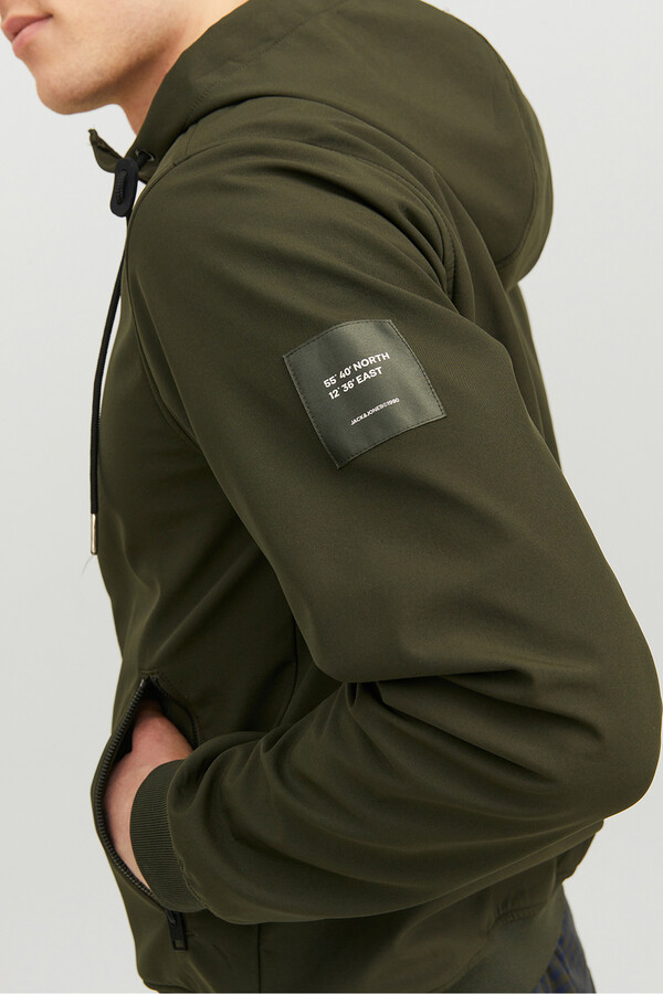 Jack & Jones Chamarra ligera capucha verde