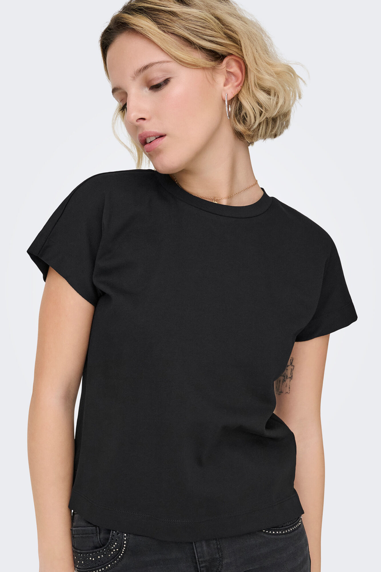 Only Playera de manga corta negro