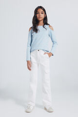 Springfield Kids Pantalón cargo niña blanco