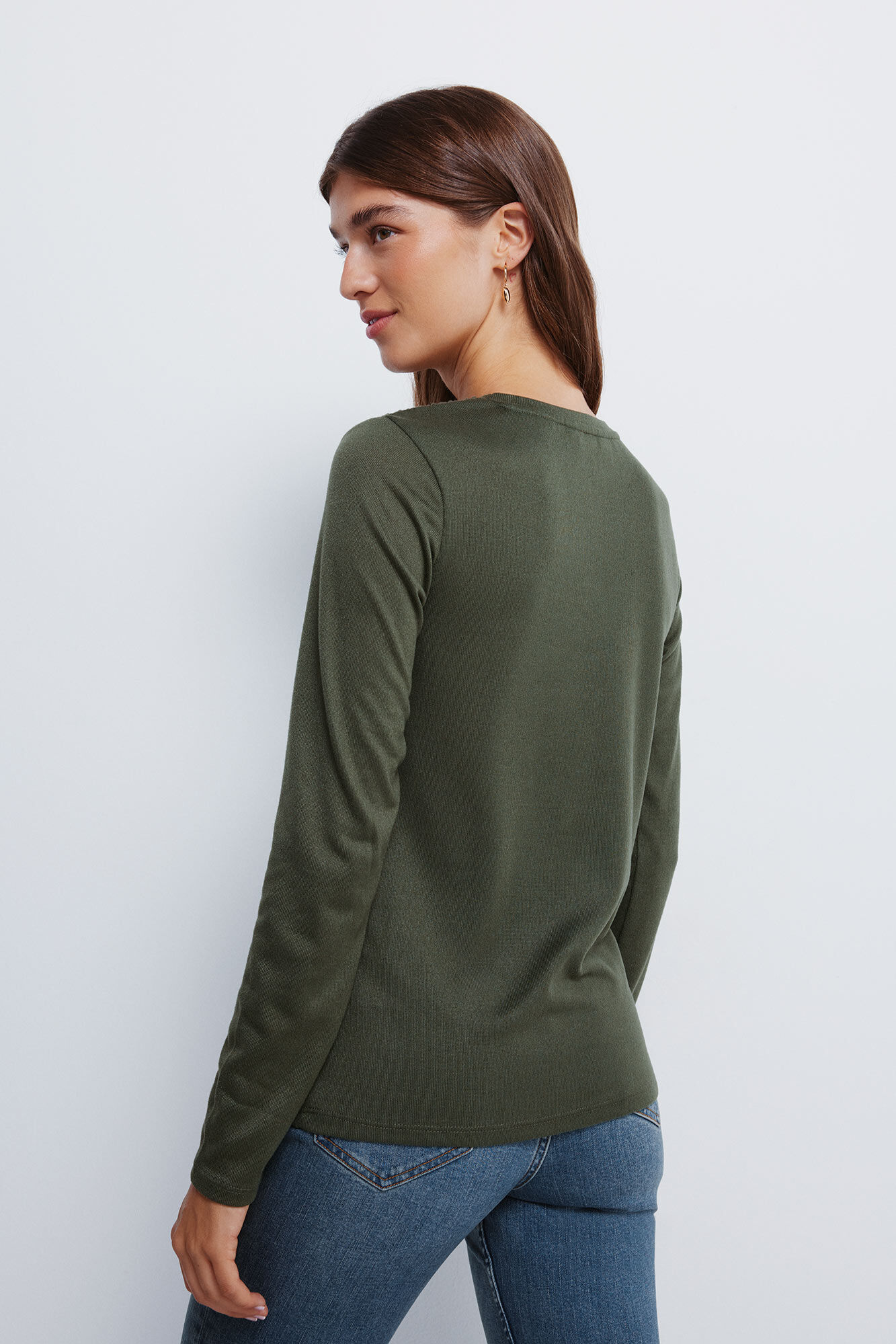 Springfield Playera con hombros al crochet khaki